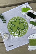 Needlepoint by Laura - 71454 Shamrock  (18M)   4-1/4" Round