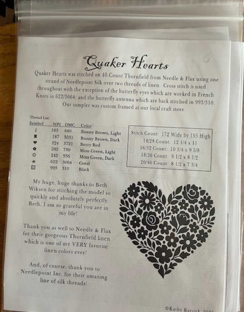 Kathy Barrick - Quaker Hearts