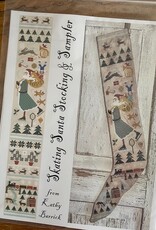 Kathy Barrick - Skating Santa Stocking & Sampler
