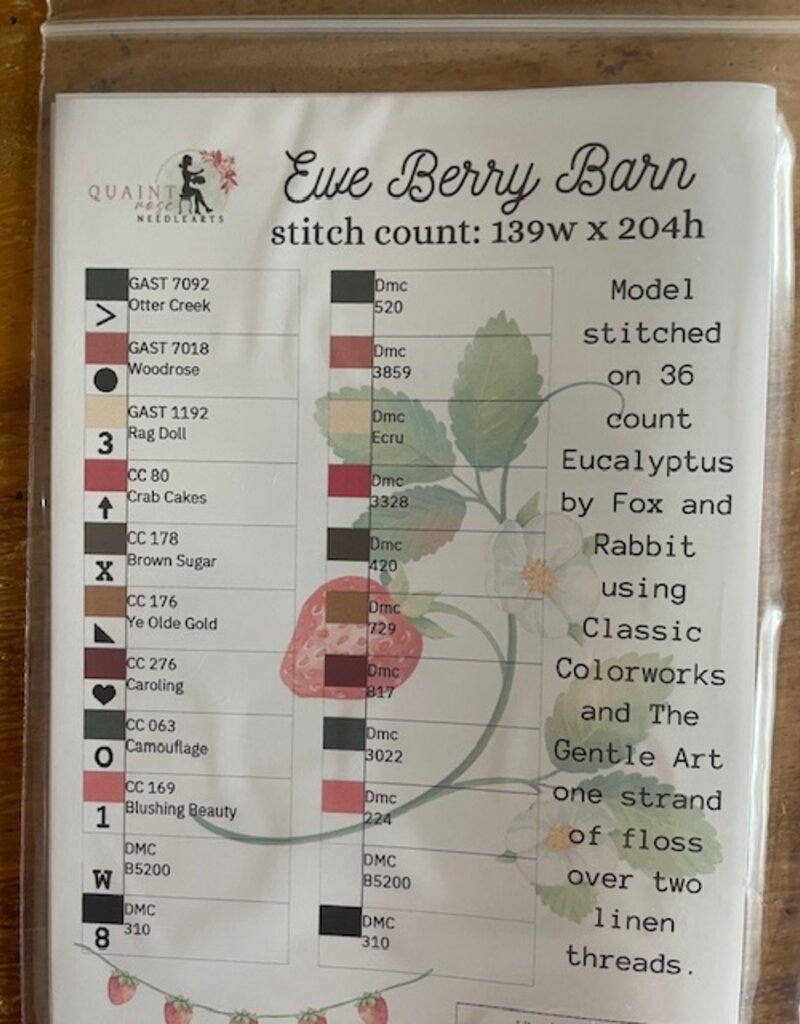 Quaint Rose -  Ewe Berry  Barn