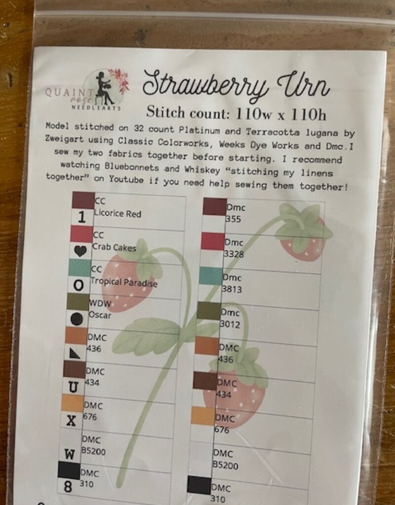 Quaint Rose - Strawberry Urn