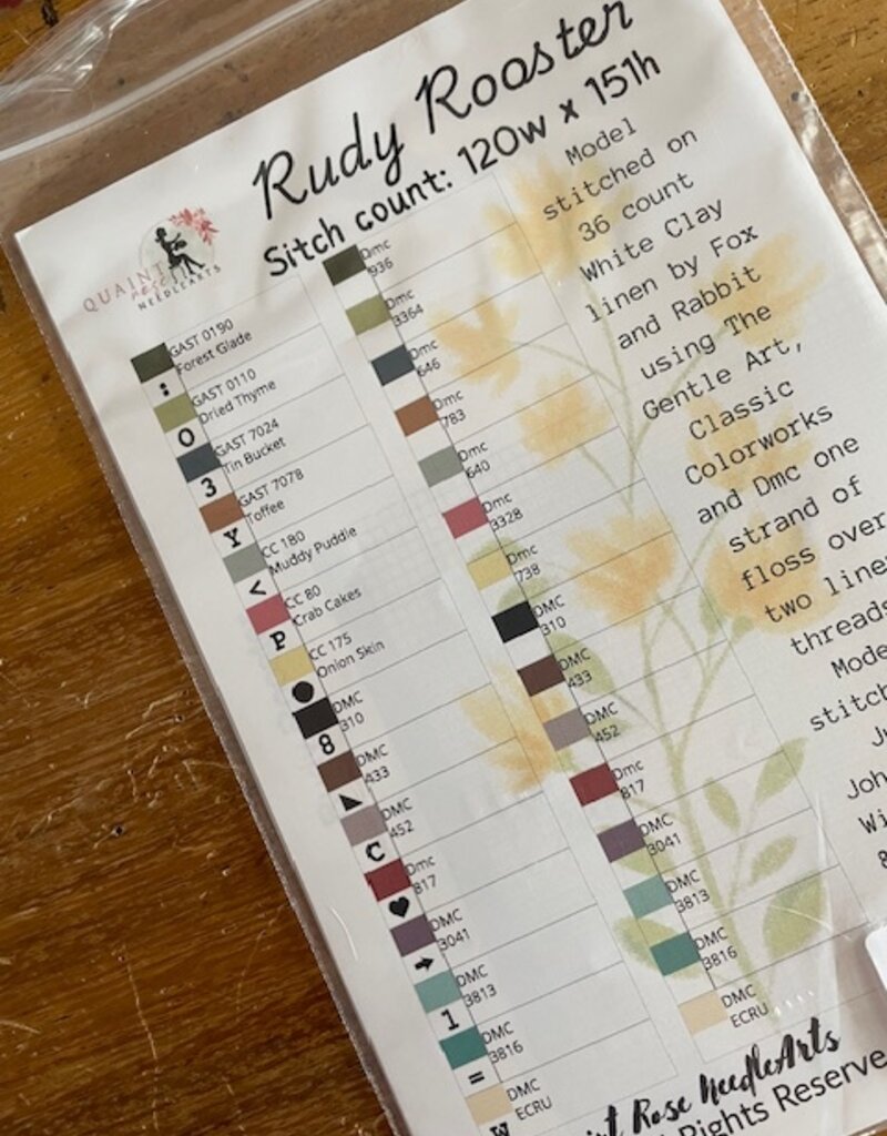 Quaint Rose -  Rudy Rooster