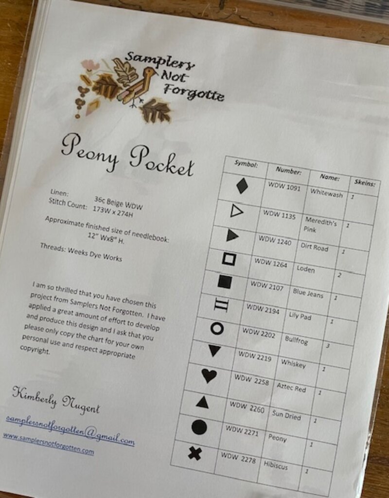 Samplers Not - Peony Pocket