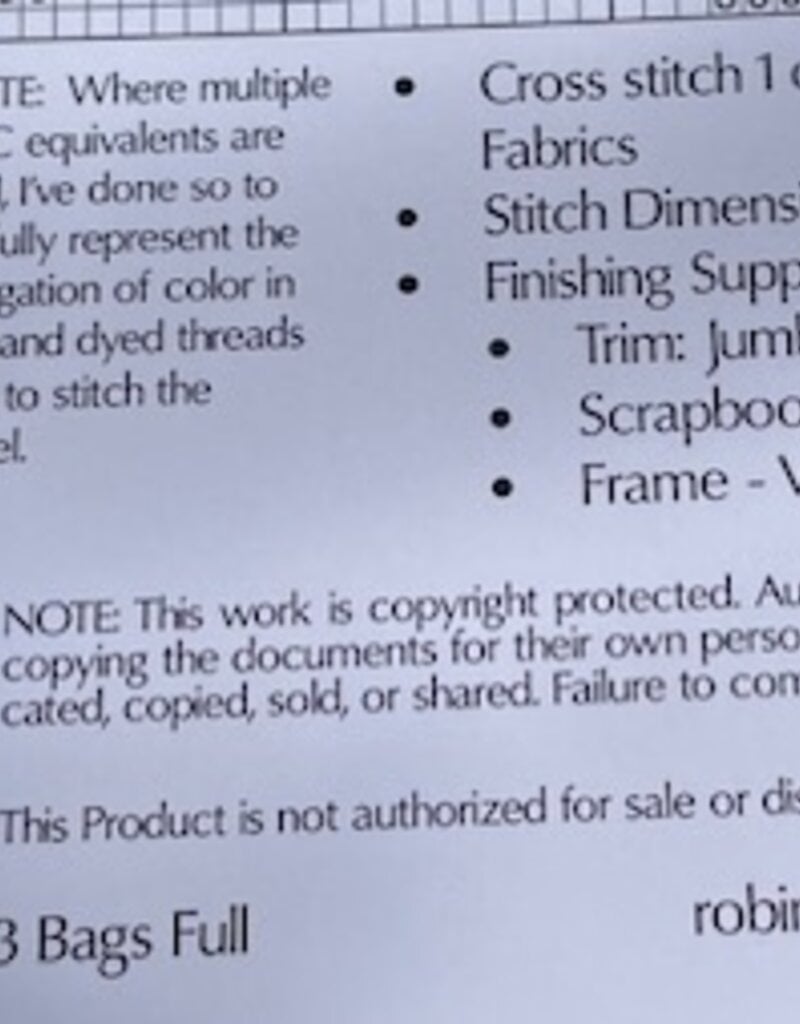 Little Robin - 3 Bags Full