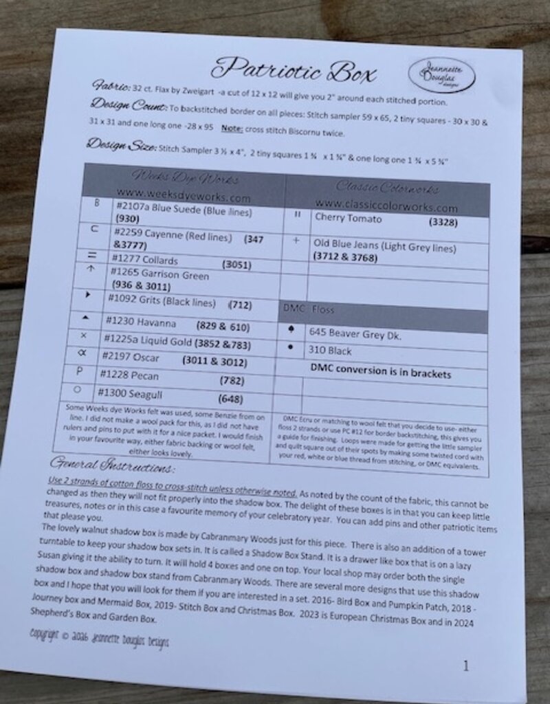 Jeannette Douglas - Patriotic Box