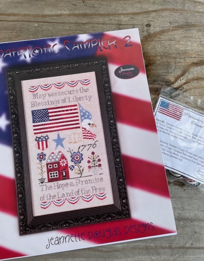 Jeannette Douglas  - Patriotic Sampler 2 with Embellishment Pack
