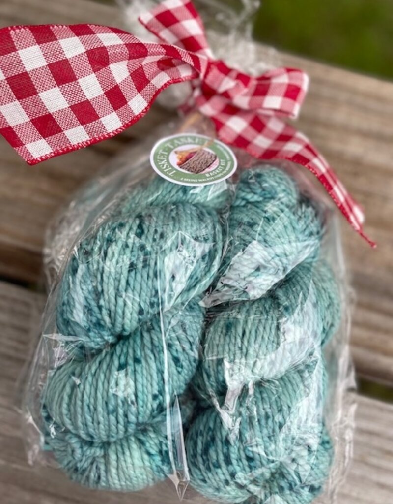 Wonderland Tisket-Tasket Basket Kit in Walrus, Mermaid Aqua