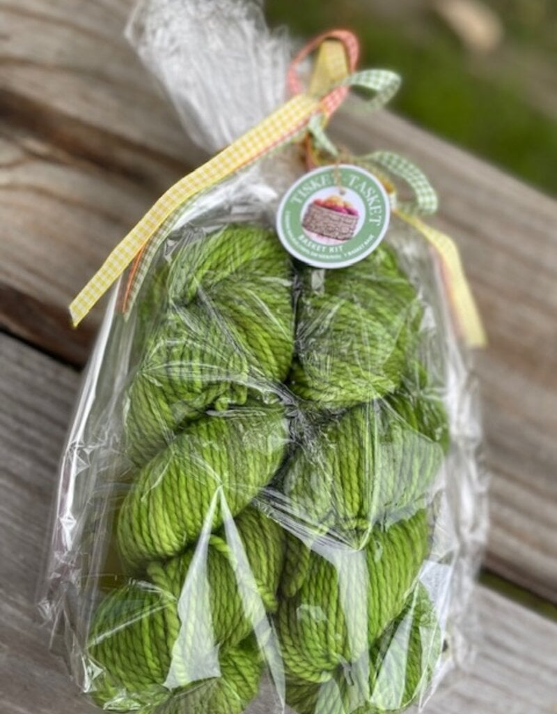 Wonderland Tisket-Tasket Basket Kit in Walrus, Lime