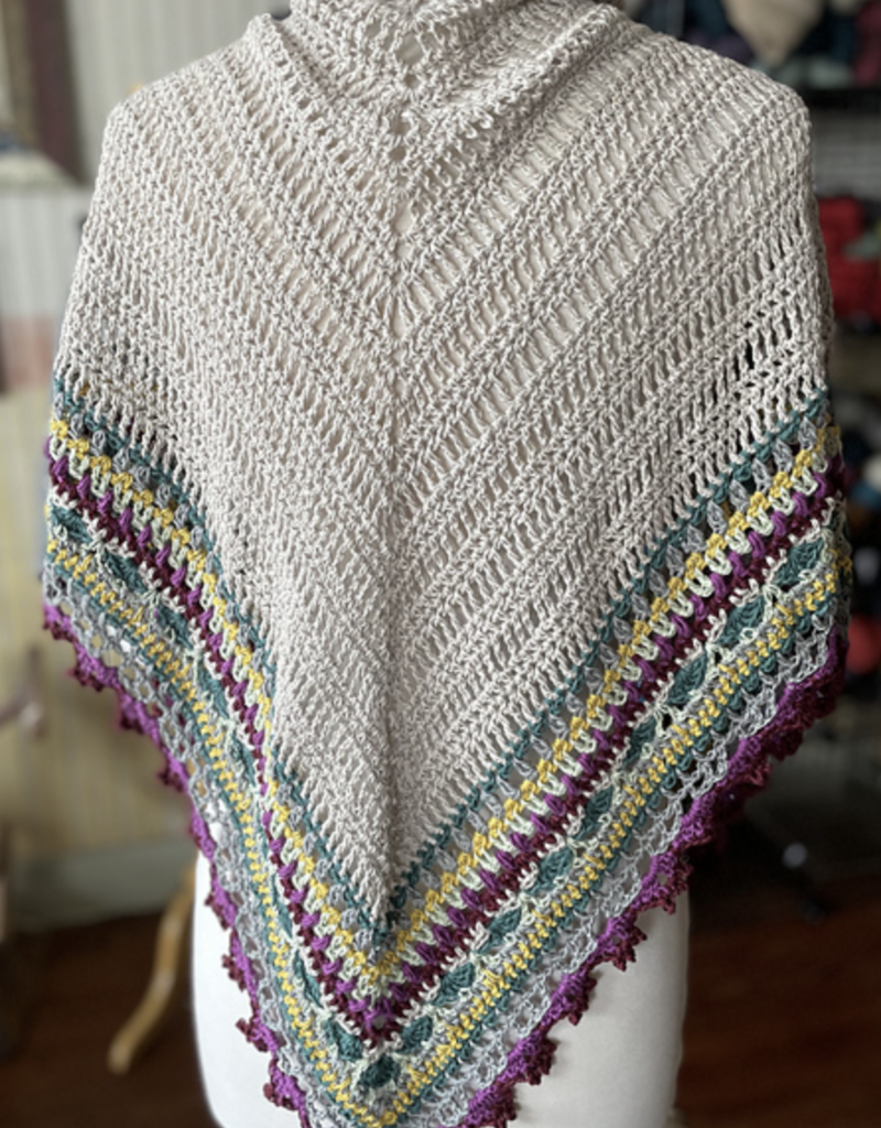 Hempathy Sunday Shawl (Crochet Kit) - Original Colors
