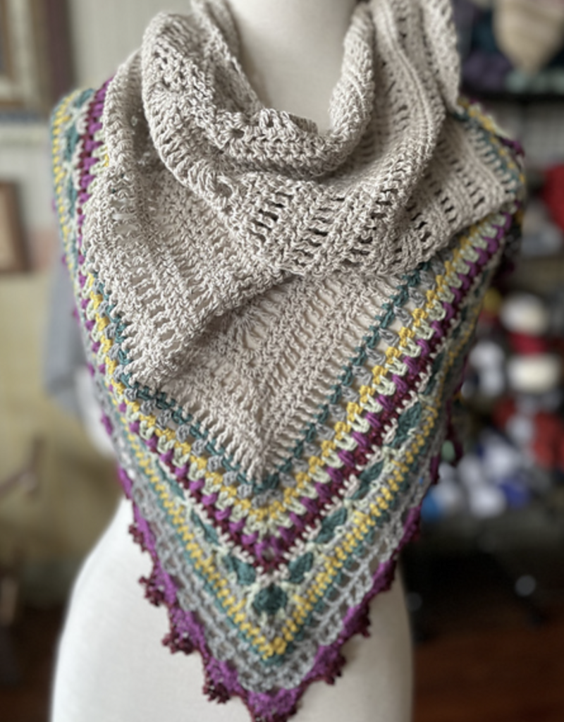 Hempathy Sunday Shawl (Crochet Kit) - Original Colors