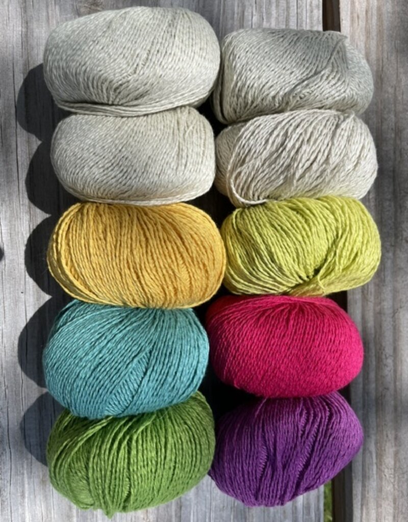 Hempathy Sunday Shawl (Crochet Kit) - Bright Colors