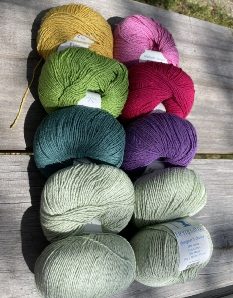 Hempathy Sunday Shawl (Crochet Kit) - Bright Colors v 2