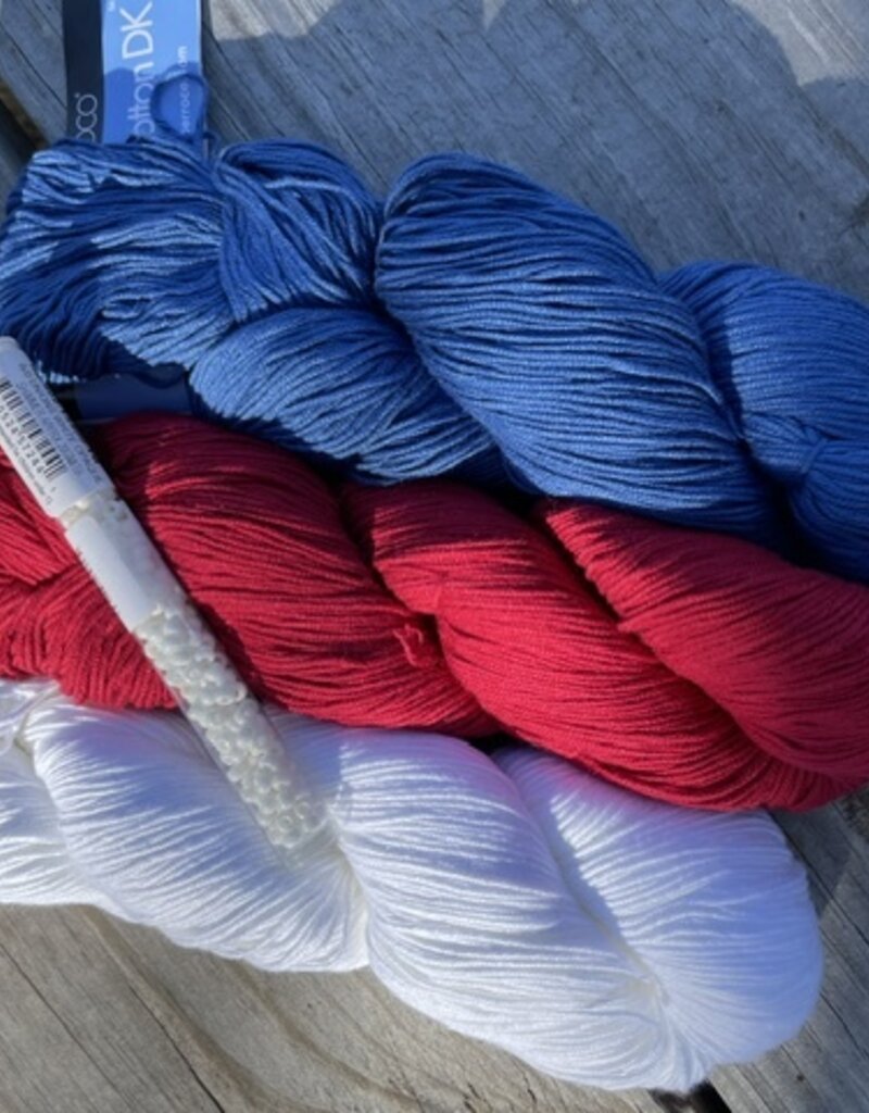 We Love America Shawlette or Scarf Kit
