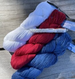 We Love America Shawlette or Scarf Kit