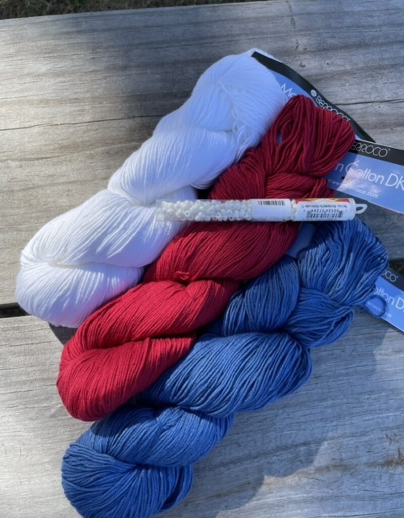 We Love America Shawlette or Scarf Kit