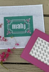 Love mhb - Mahj103E Key Corner Mahjong Insert, Teal, Lilac, Pink (13M) with Self-finishing Card Sleeve