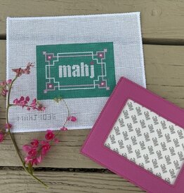 Love mhb - Mahj103E Key Corner Mahjong Insert, Teal, Lilac, Pink (13M) with Self-finishing Card Sleeve