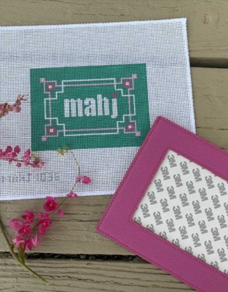 Love mhb - Mahj103E Key Corner Mahjong Insert, Teal, Lilac, Pink (13M) with Self-finishing Card Sleeve