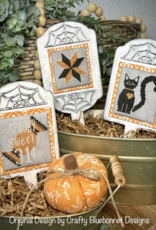 Crafty Bluebonnet Halloween Stitchy Stakes w/ Spooky Stakes, Fabric and Floss