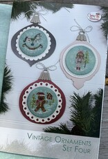 Cherry Blossoms - Vintage Ornaments, Set 4