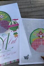 Wipstitch - Wizard of Oz Set:  Glinda the Good Witch (18M) 4-3/8"" Round