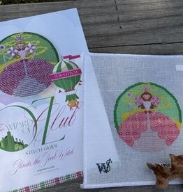 Wipstitch - Wizard of Oz Set:  Glinda the Good Witch (18M) 4-3/8"" Round