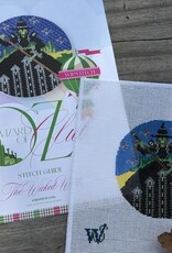 Wipstitch - Wizard of Oz Set:  The Wicked Witch (18M) 4-3/8"" Round