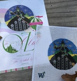 Wipstitch - Wizard of Oz Set:  The Wicked Witch (18M) 4-3/8"" Round