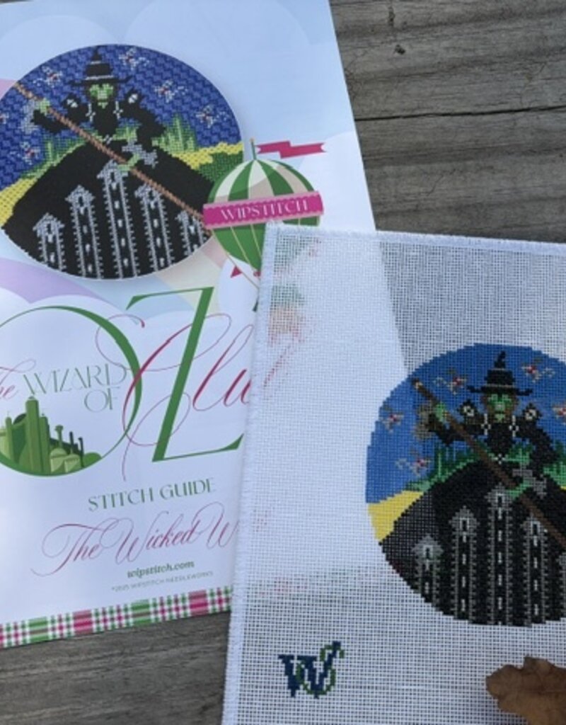 Wipstitch - Wizard of Oz Set:  The Wicked Witch (18M) 4-3/8"" Round