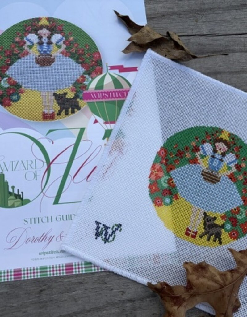 Wipstitch - Wizard of Oz Set:  Dorothy & Toto  (18M) 4-3/8"" Round