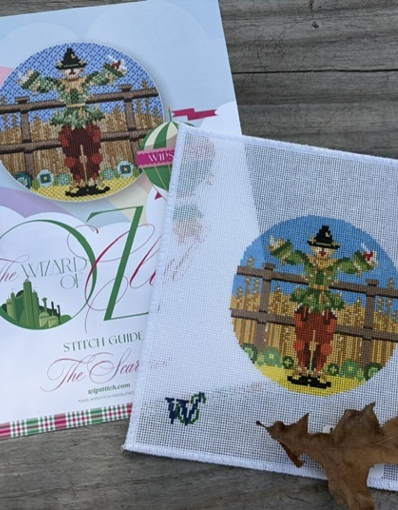 Wipstitch - Wizard of Oz Set:  The Scarecrow  (18M) 4-3/8"" Round