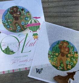 Wipstitch - Wizard of Oz Set:  The Cowardly Lion  (18M) 4-3/8"" Round