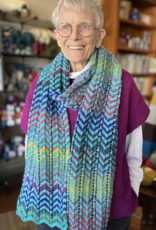 Noro Chevron Scarf #3, Paris Green