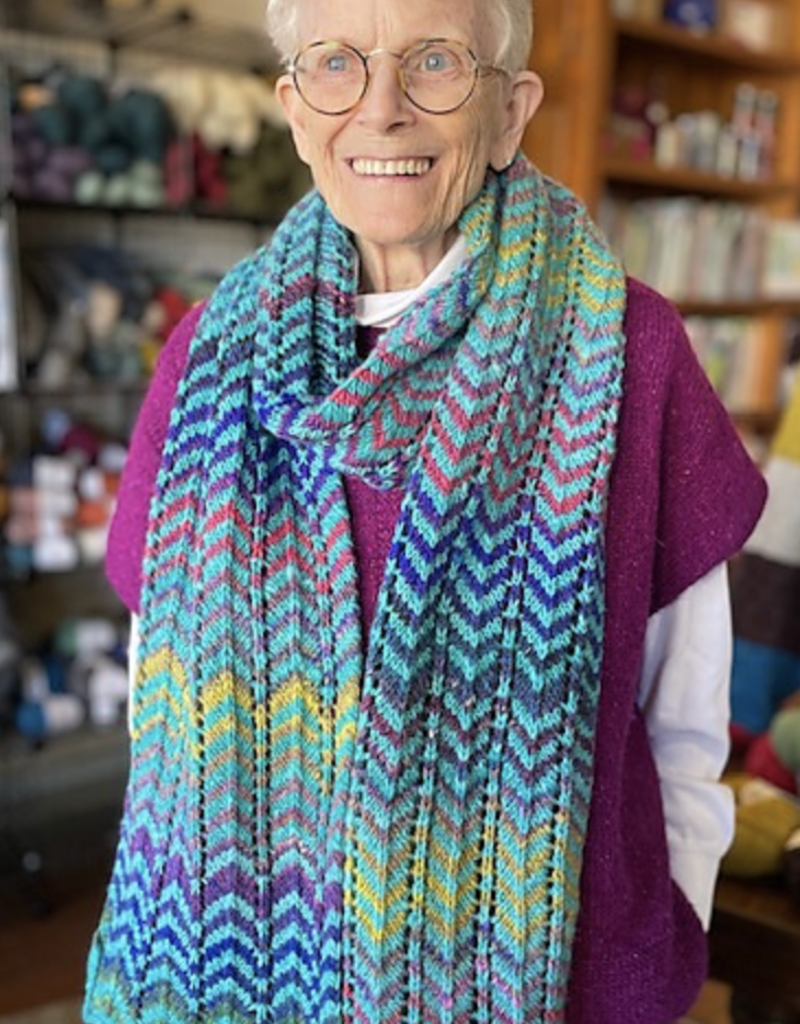 Noro Chevron Scarf #1 Evergreen