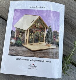 Canadian Stuitchery - 3D Christmas Village Mantle House