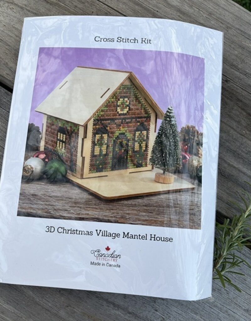 Canadian Stuitchery - 3D Christmas Village Mantle House