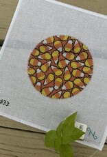 Needlepaint - 271833 Candy Corn Craving  (18M)  4-1/2" Round