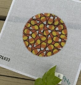 Needlepaint - 271833 Candy Corn Craving  (18M)  4-1/2" Round