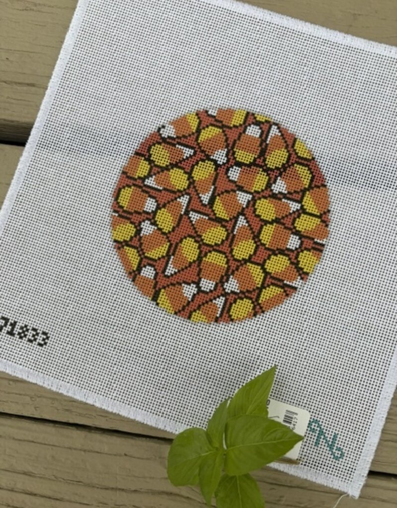 Needlepaint - 271833 Candy Corn Craving  (18M)  4-1/2" Round