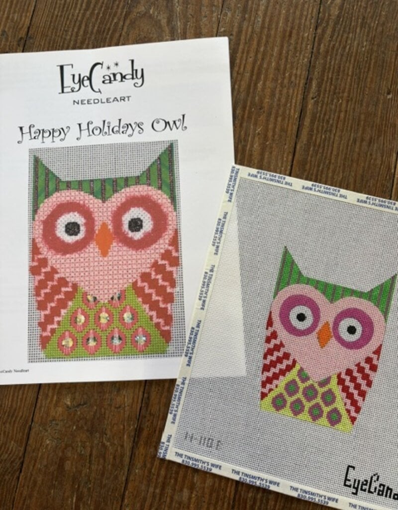 N110B Happy Holidays Owl with Stitch Guide (18M)
