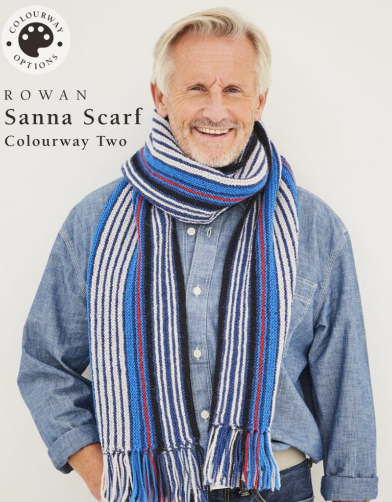 Sanna Scarf Kit - Blue