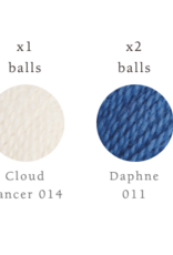 Sanna Scarf Kit - Blue