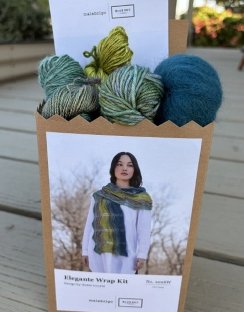 Malabrigo 2026 Holiday Kit #1:  Elegante Wrap