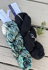 Churchmouse & Malabrigo Cowl, Sea Horse & Black