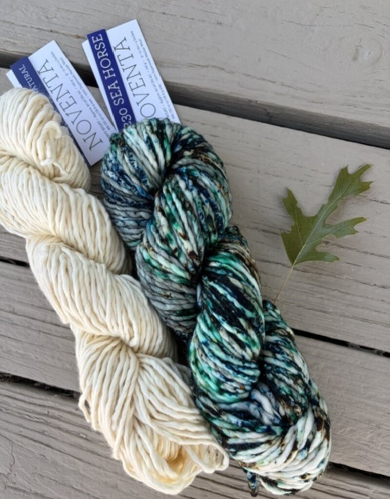 Churchmouse & Malabrigo Cowl, Sea Horse & Natural