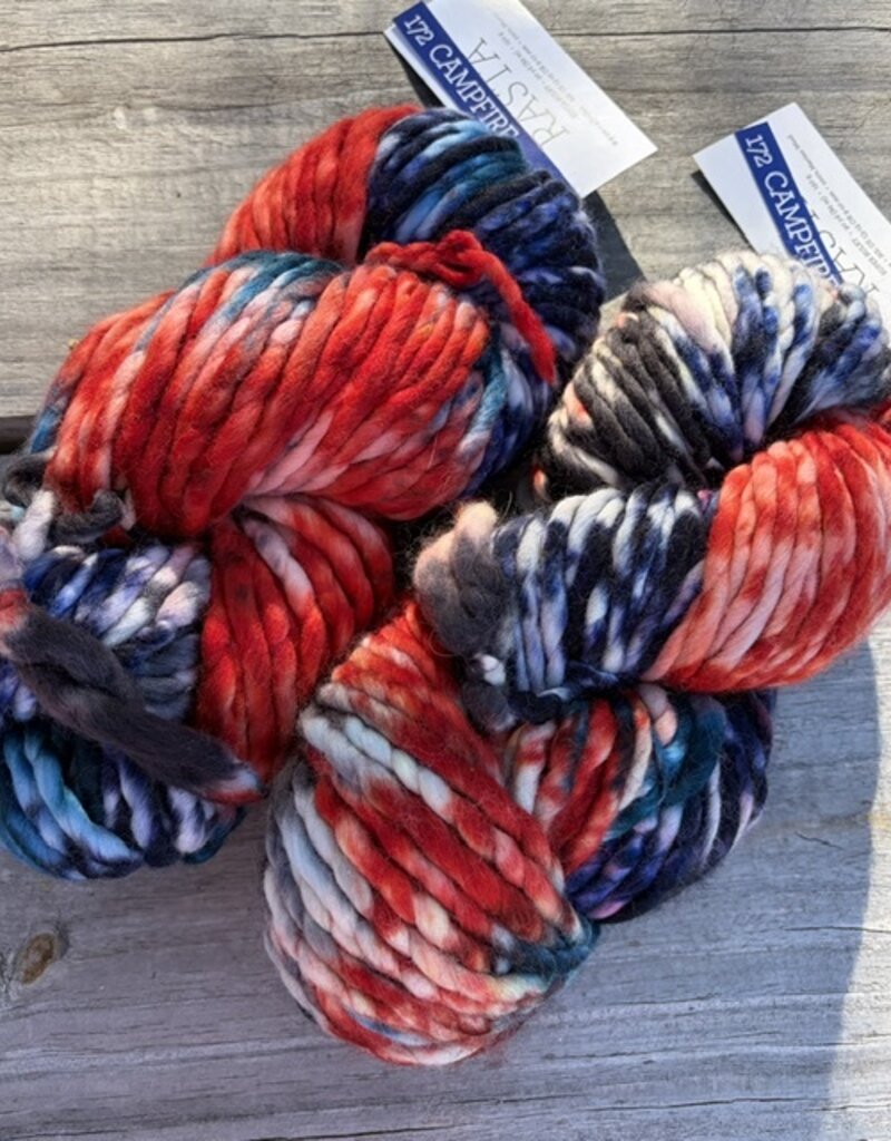 Malabrigo Atardecer Cowl with Rasta #1, Campfire