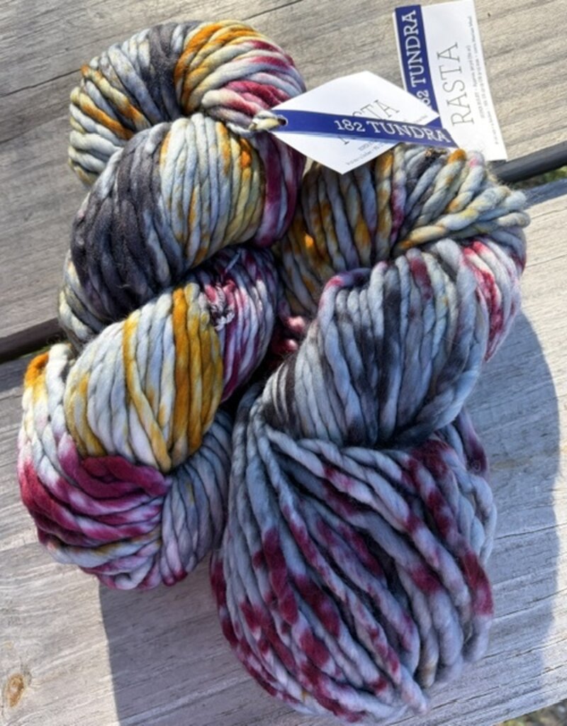Malabrigo Atardecer Cowl with Rasta #3, Tundra