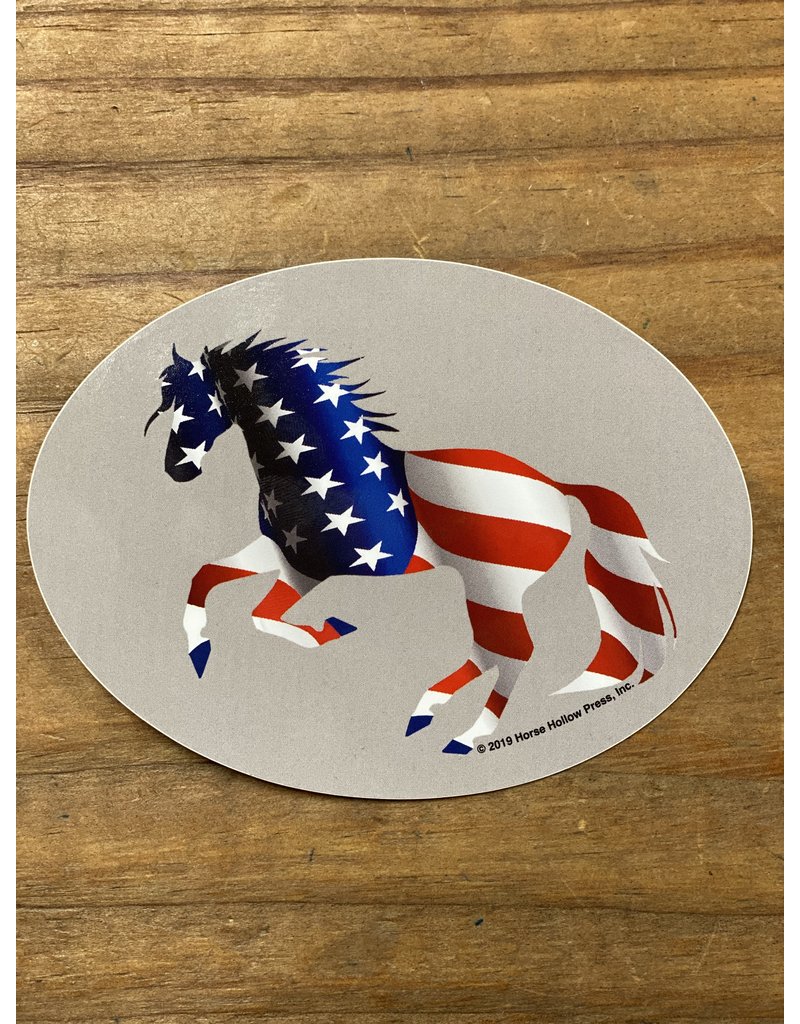 Horse Hollow Press Patriotic Horse Sticker