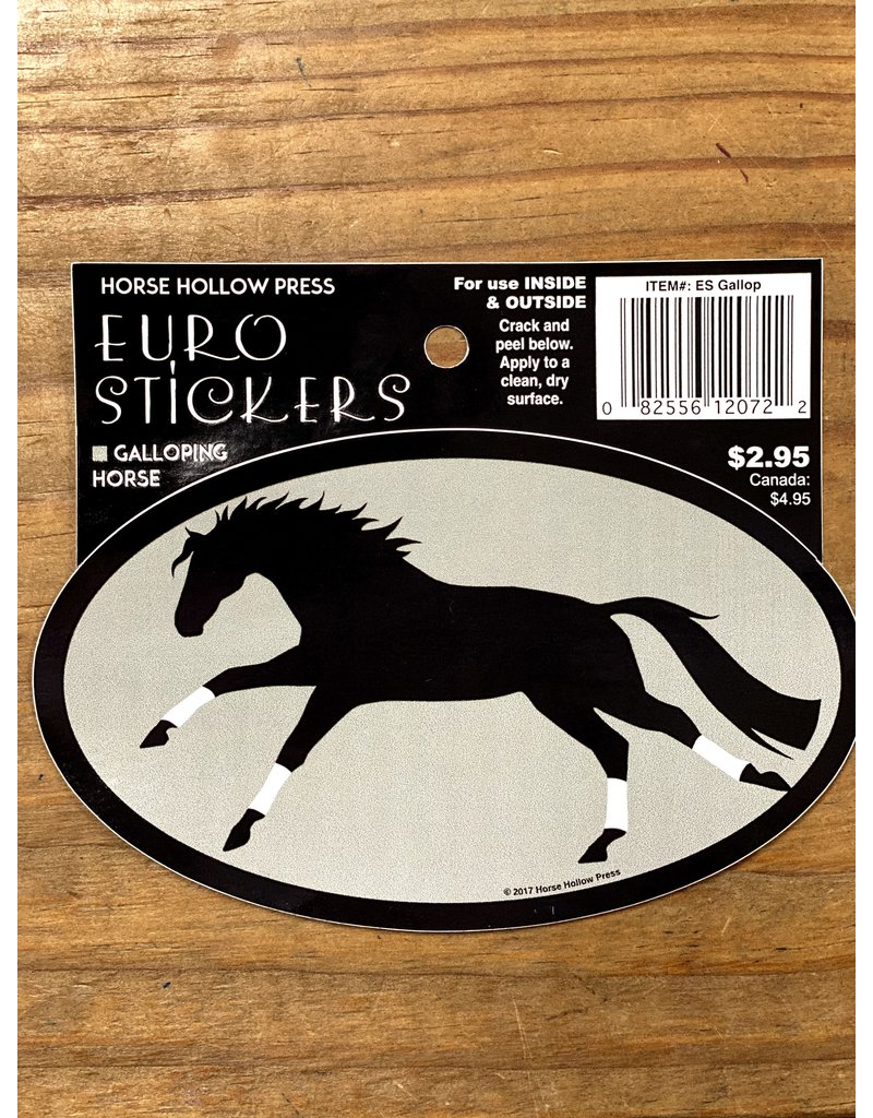 Horse Hollow Press Galloping Horse w/ Wraps Sticker