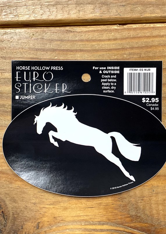 Horse Hollow Press White Jumper/Black Bkgrd Sticker